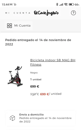 Bicicleta Ciclo Indoor BH Fitness Negra