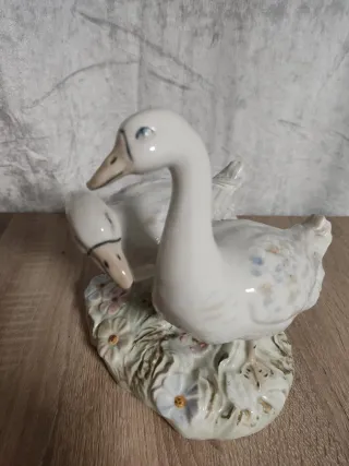 Figura Sambo Patos Porcelana