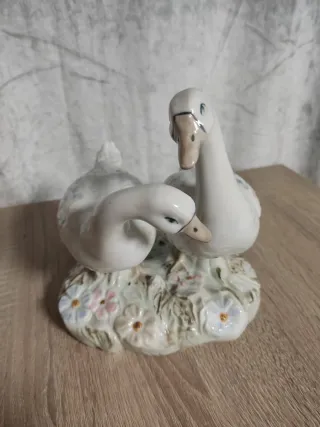 Figura Sambo Patos Porcelana