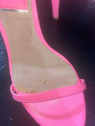 Tacones Rosas de Tira