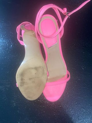 Tacones Rosas de Tira