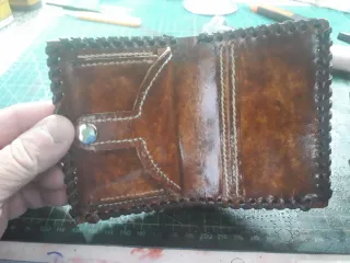 Cartera de cuero personalizada