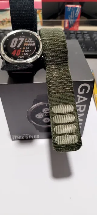 Reloj Garmin Fenix 5 Plus + 2 Correas