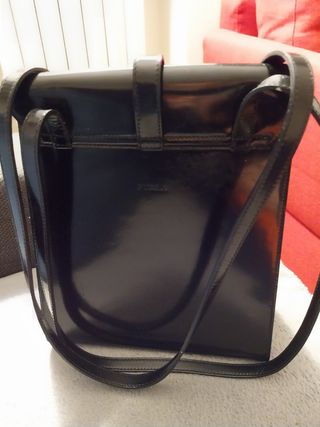 Borsa Furla vintage in pelle nera