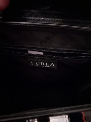 Borsa Furla vintage in pelle nera