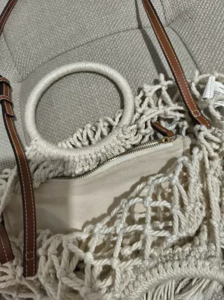 Bolso Zara Boho Red de Crochet