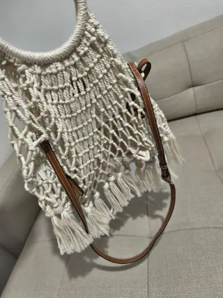 Bolso Zara Boho Red de Crochet