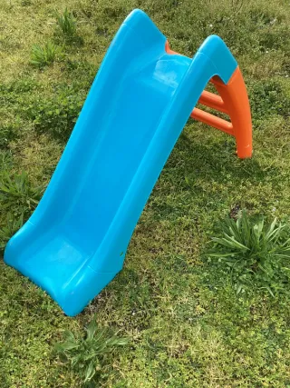 Tobogán infantil Feber azul y naranja
