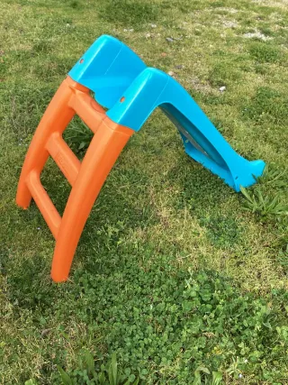 Tobogán infantil Feber azul y naranja