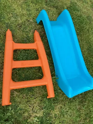 Tobogán infantil Feber azul y naranja