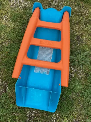 Tobogán infantil Feber azul y naranja