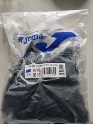 🆕 Pantaloncini Joma Nobel Neri Nuovi - Taglia 2XL