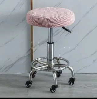 2 Fundas para silla de taburete De color rosa