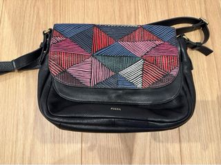 Bolsa Fossil Piel Multicolor