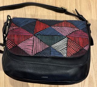 Bolsa Fossil Piel Multicolor