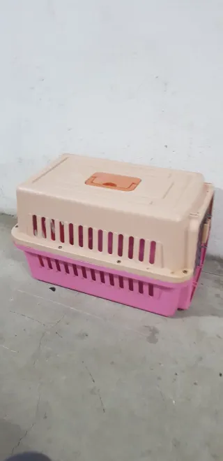 Transportín para perro  rosa