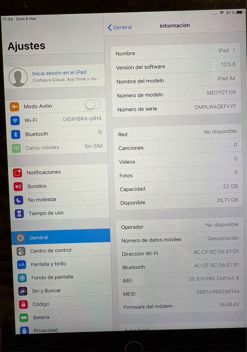 Apple iPad Air 1ª Gen Plata afbeelding 2