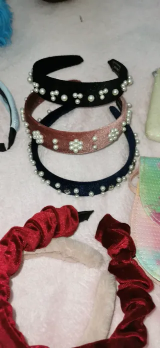 Lote complementos pelo y bolsos niña