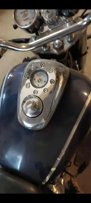 Moto Daelim Daestar 125 Azul/Plata tipo choper