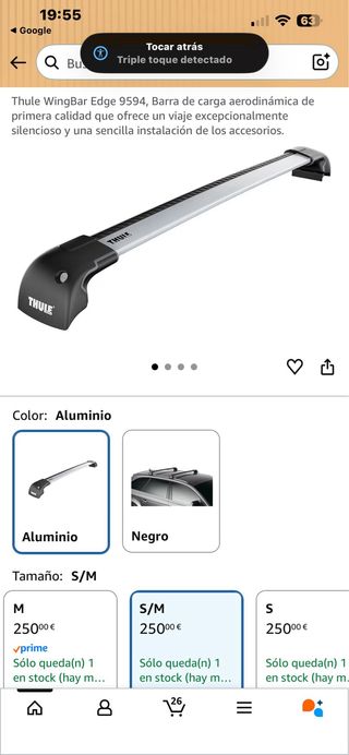 THULE WingBar Edge 9594 S-M + Kit Mercedes Clase A