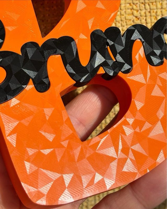 Iniciales personalizadas en 3D