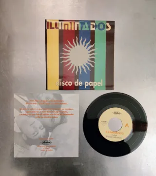 Vinilo 7" 45 rpm Iluminados - Disco de papel.