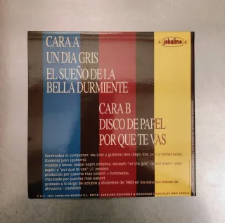 Vinilo 7" 45 rpm Iluminados - Disco de papel.