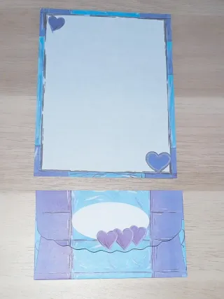 Cartas perfumadas con sobre con estampado