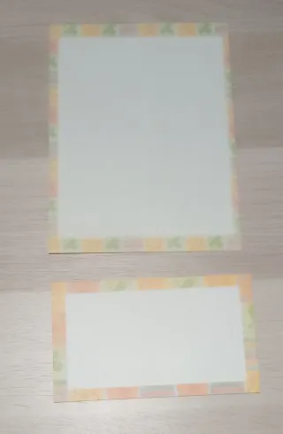 Cartas perfumadas con sobre con estampado