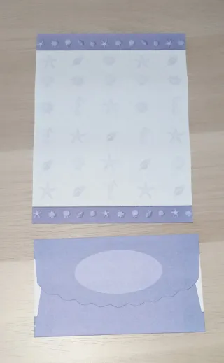 Cartas perfumadas con sobre con estampado