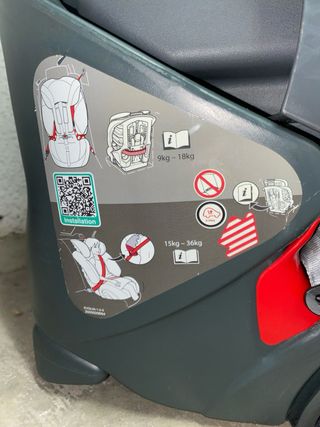 Silla de coche Romer Negra de 9-18 kg o de 15-36kg