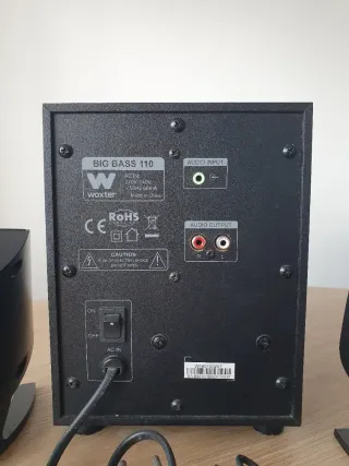 Altavoces Woxter Big Bass 110 2.1 Negro