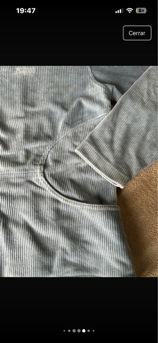 North company Sudadera Pana Azul y Blanca Talla L