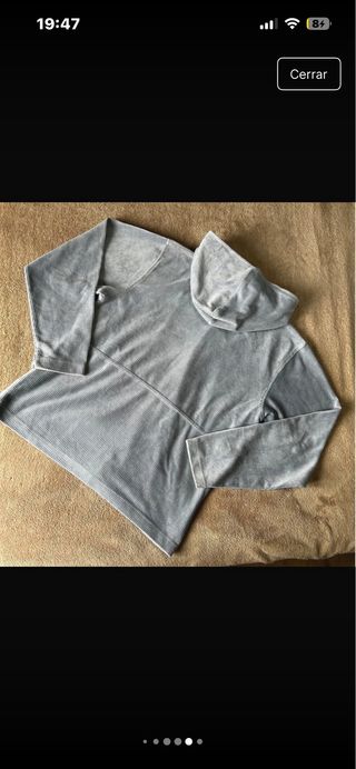 North company Sudadera Pana Azul y Blanca Talla L