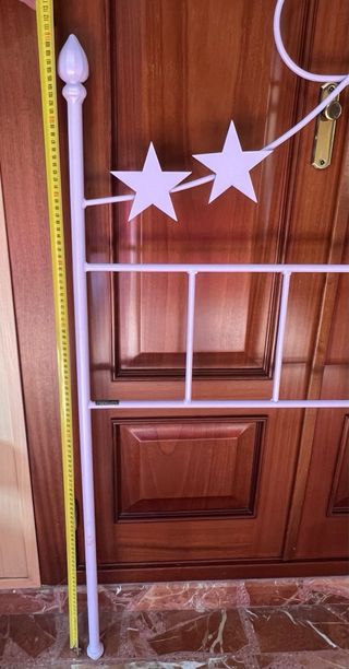 Cabecero forja niña con adorno bailarina estrellas