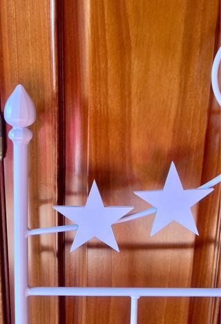 Cabecero forja niña con adorno bailarina estrellas