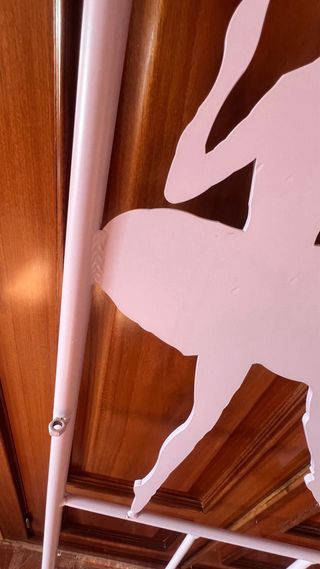 Cabecero forja niña con adorno bailarina estrellas