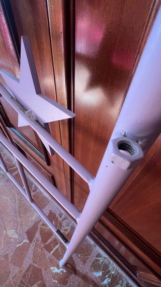 Cabecero forja niña con adorno bailarina estrellas