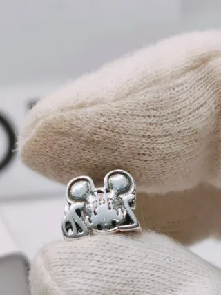 Charm Pandora Disney Topolino Opale Argento S925