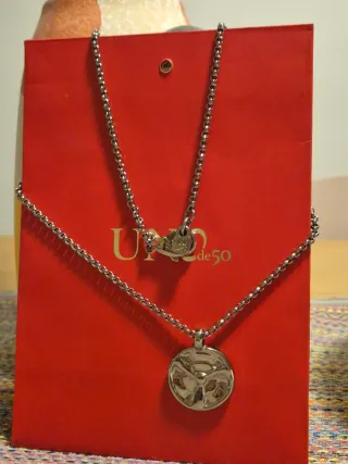 Collar Uno de 50 Plata Hombre