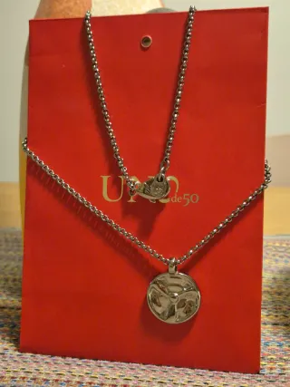 Collar Uno de 50 Plata Hombre