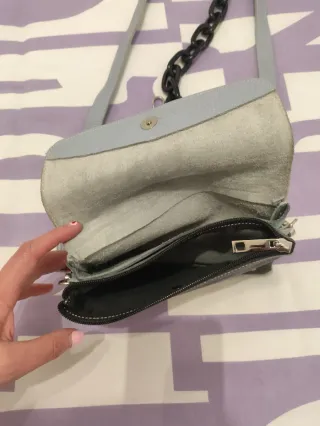 Bolso Caomka Gris Piel