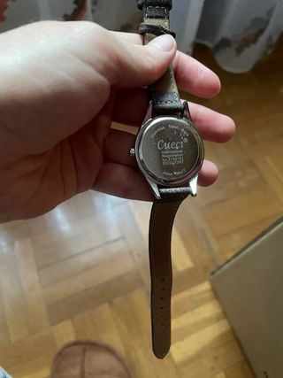 Reloj Cueci Elegante Correa Marrón y Plata
