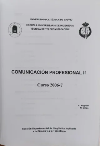 Libro de Comunicaciones Profesionales II