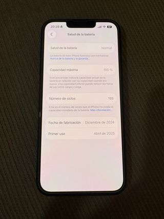 iPhone 16e 128GB Negro Batería 100%