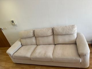 Sofá de 3 plazas beige
