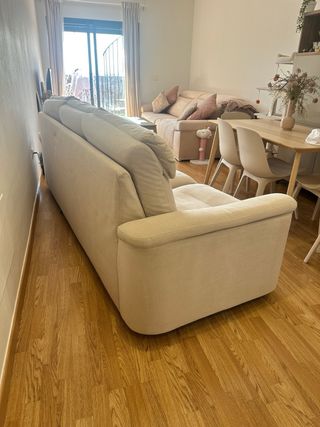 Sofá de 3 plazas beige