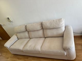 Sofá de 3 plazas beige