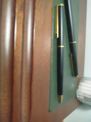 Juego Pluma-Bolígrafo Inoxcrom Marbella Negro Mate