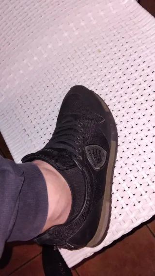 Scarpe blauer nere uomo nuove mai usate